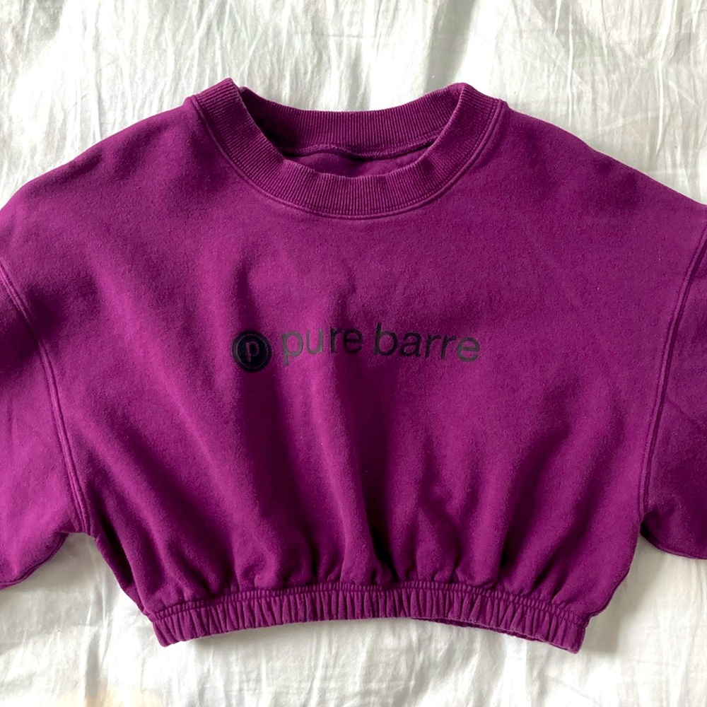 Pure barre crop sweater